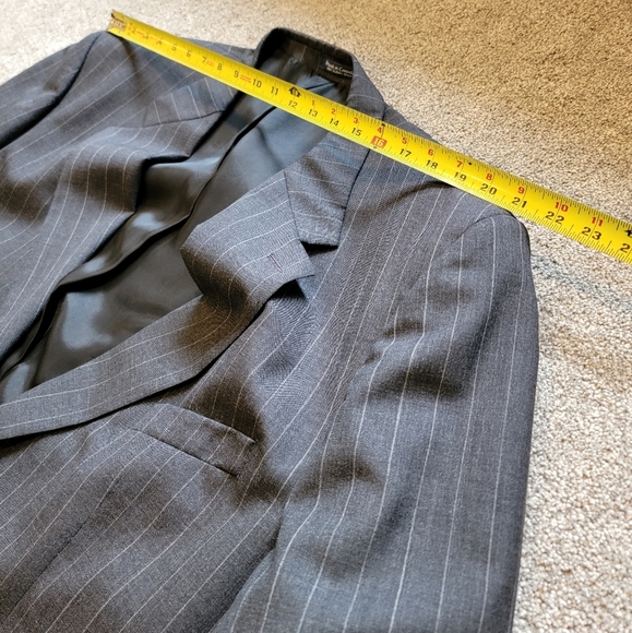 Custom Made 2-Piece Suit, Big & Tall Size 54X, Pinstripe - Picture 12 of 15